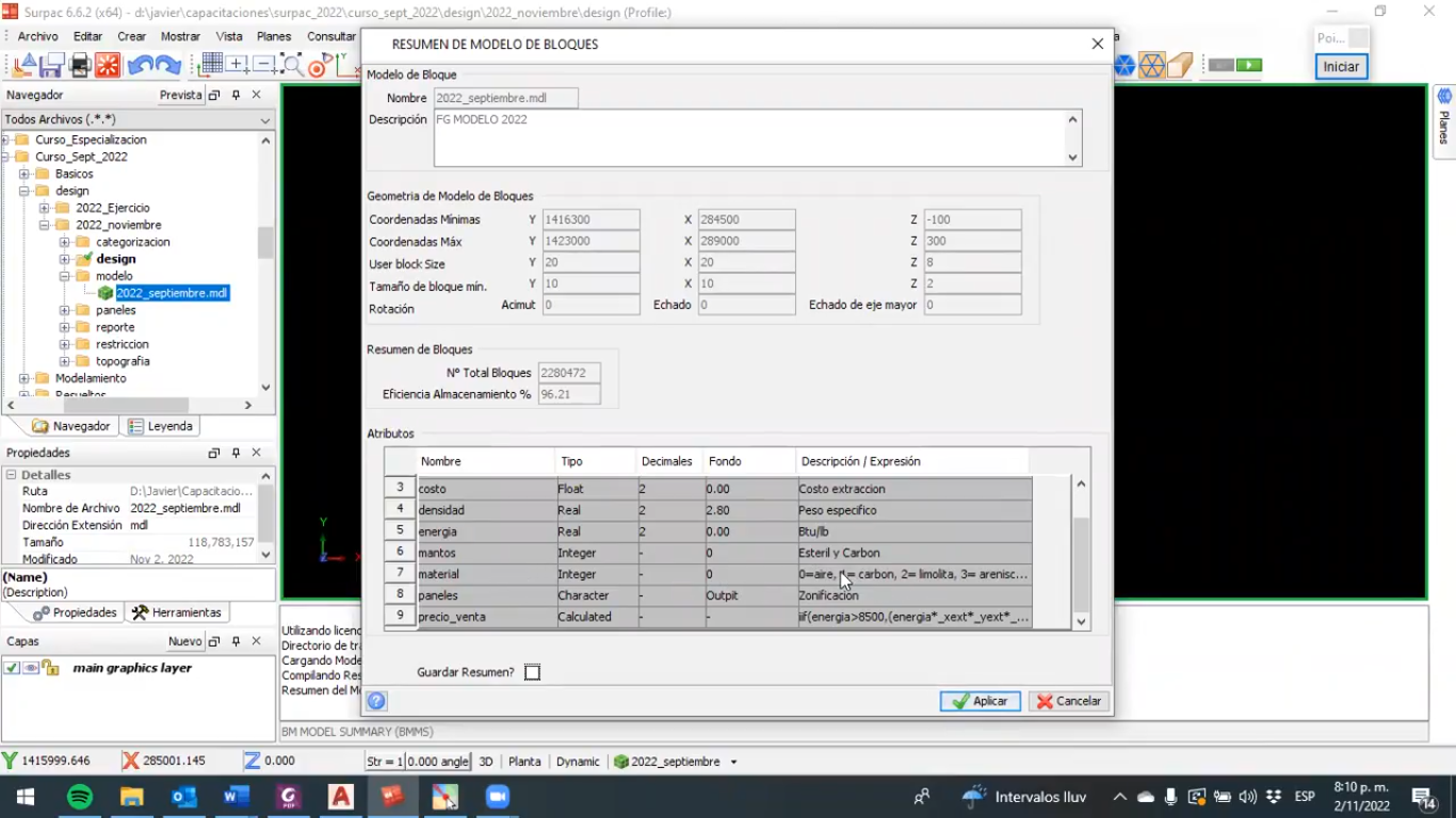 Curso de SURPAC: Software usado para Diseño Minero y Planeamiento Minero: imagen 17